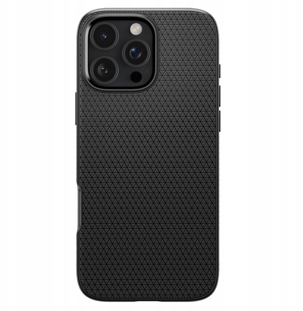 Маска за телефон Spigen Liquid Air за iPhone 17 Pro, мат, црна