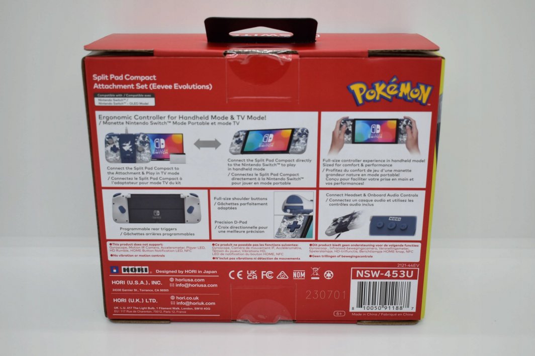 Kontroller Nintendo Split Pro Attach Set, me kabllo, i kaltër