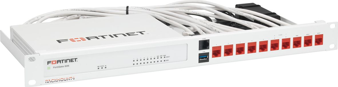 Kit montimi rack Fortinet RM-FR-T10, për FortiGate 60E 60F, 19", 1U