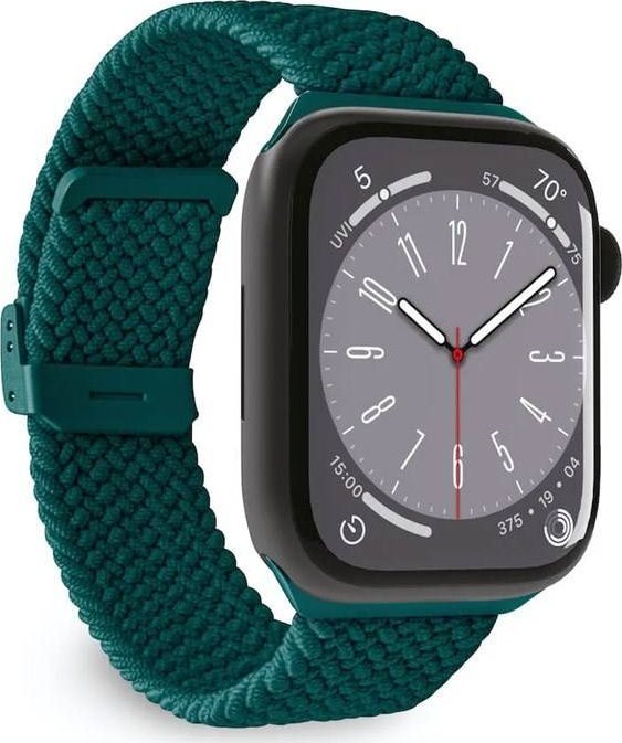 Rrip ore Puro Loop Band Apple Watch 4 5 6 7 SE 8 Ultra, 44 45 49mm, i gjelbër