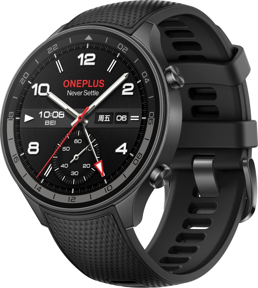 Ora inteligjente OnePlus Watch 2R OPWWE234, 100 orë bateri, Wear OS, gri gunmetal