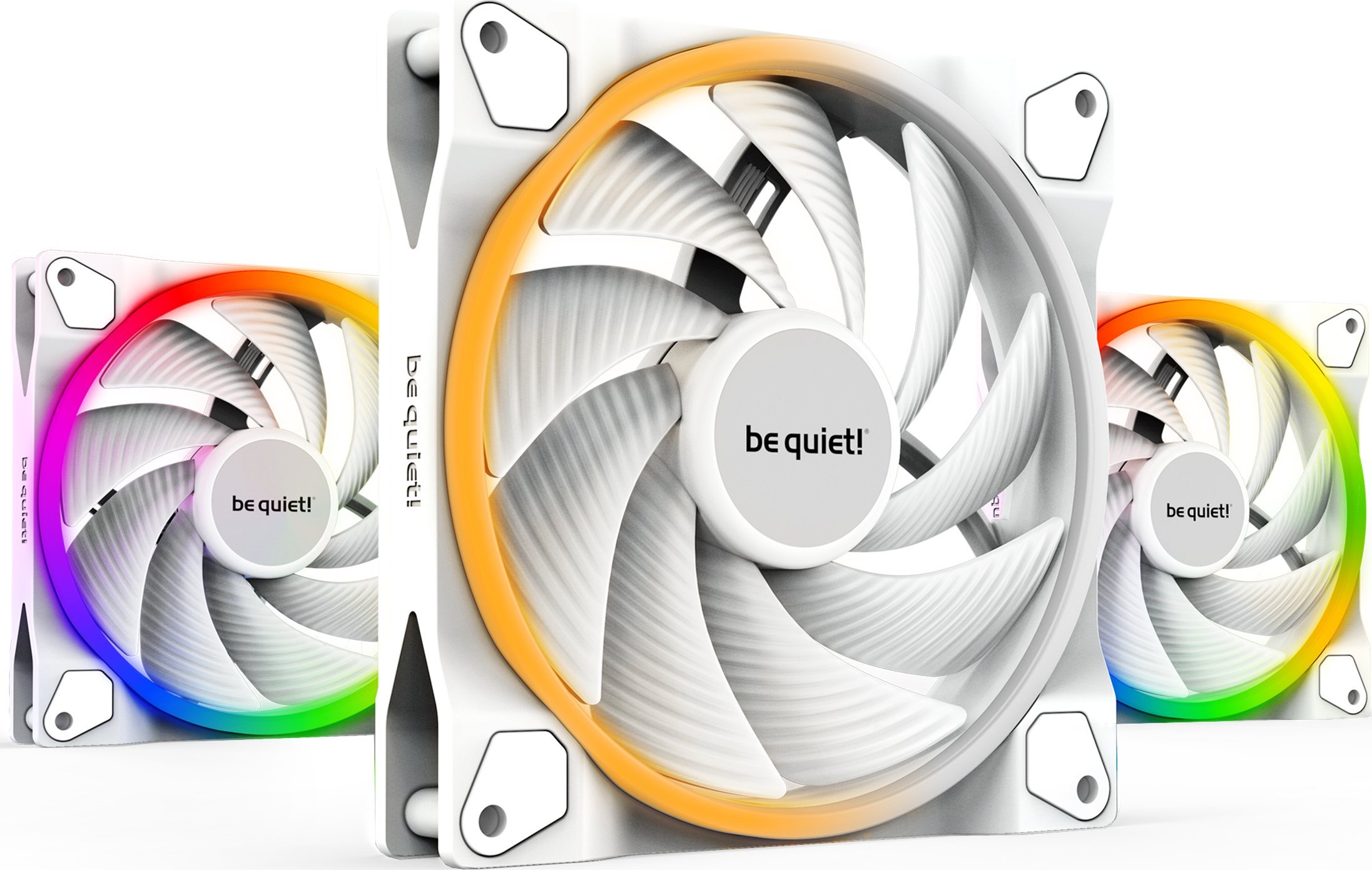 Ventilator PC be quiet! Light Wings BL103, 140mm PWM high speed, ARGB, paketë 3 copë, i bardhë