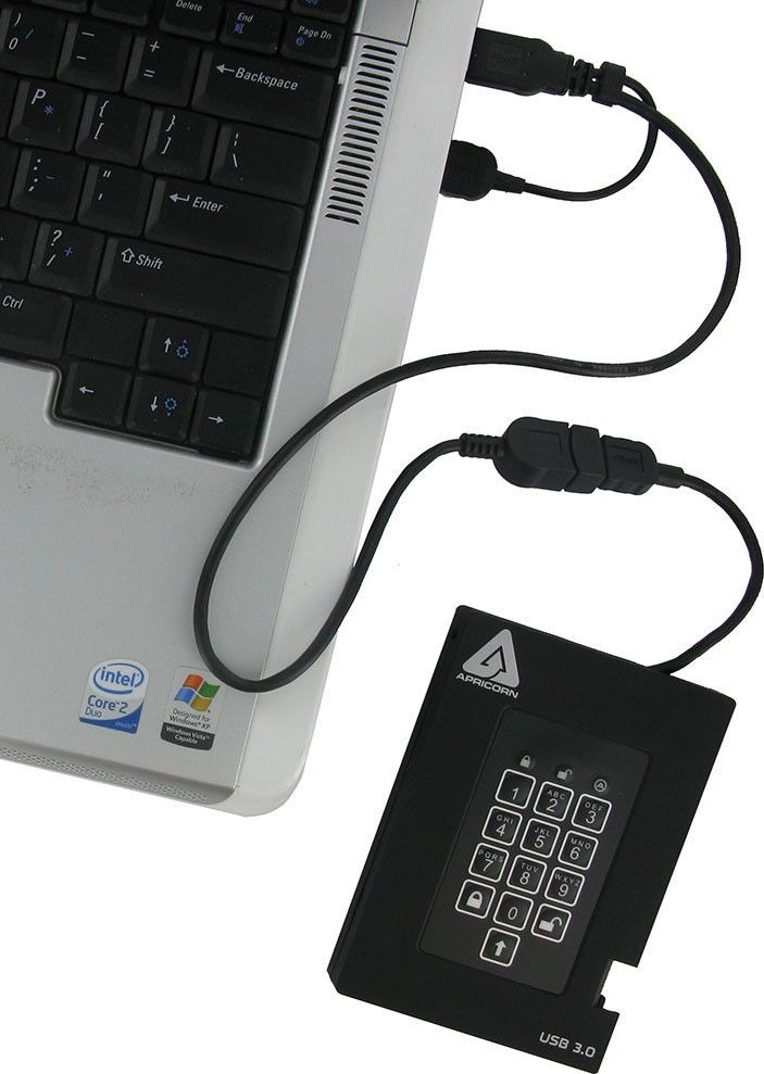 Disk i jashtëm SSD Apricorn Aegis Fortress, 512GB, USB 3.0, i zi