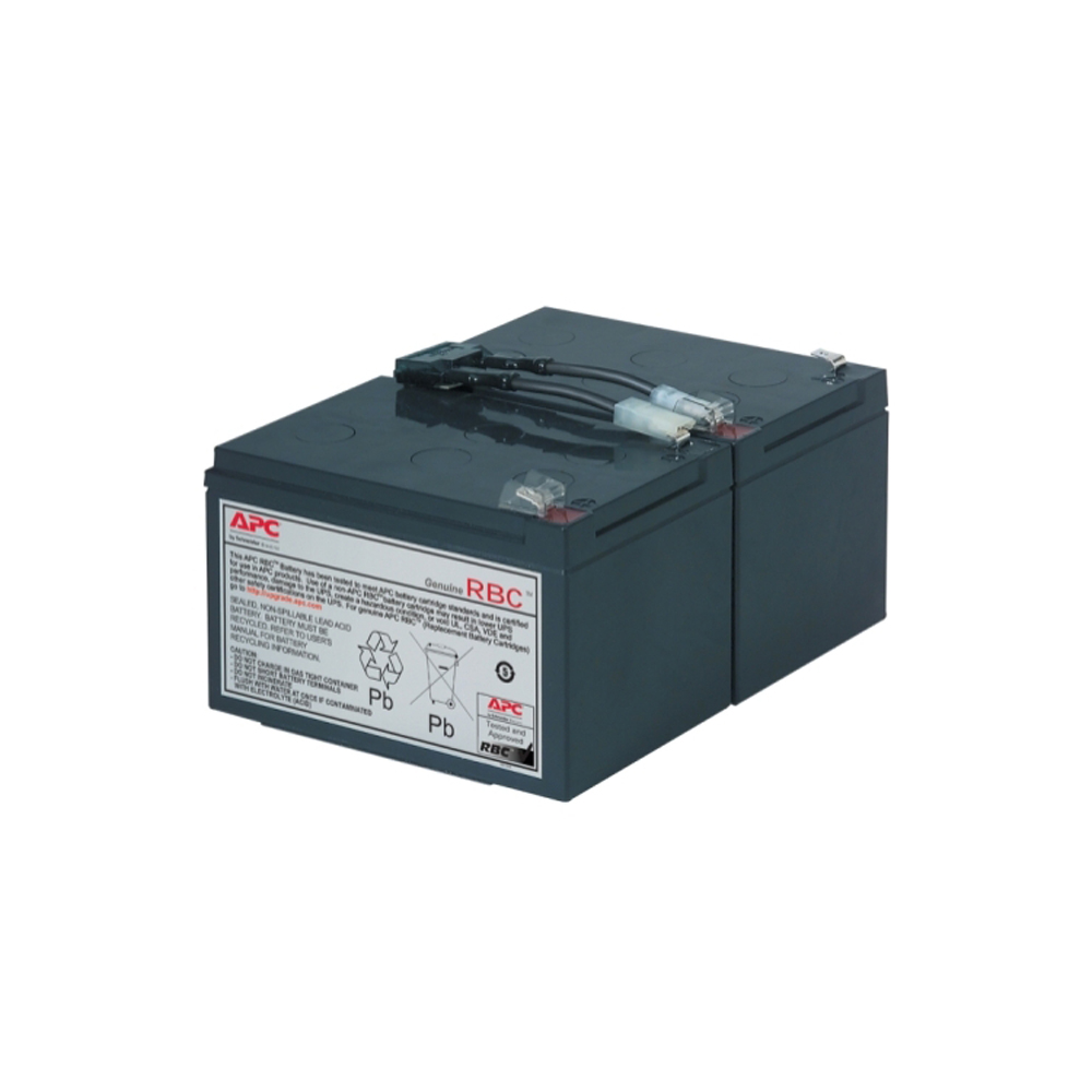 Bateri zëvendësuese APC RBC6, VRLA plumb acid, 11Ah 12V, e zezë