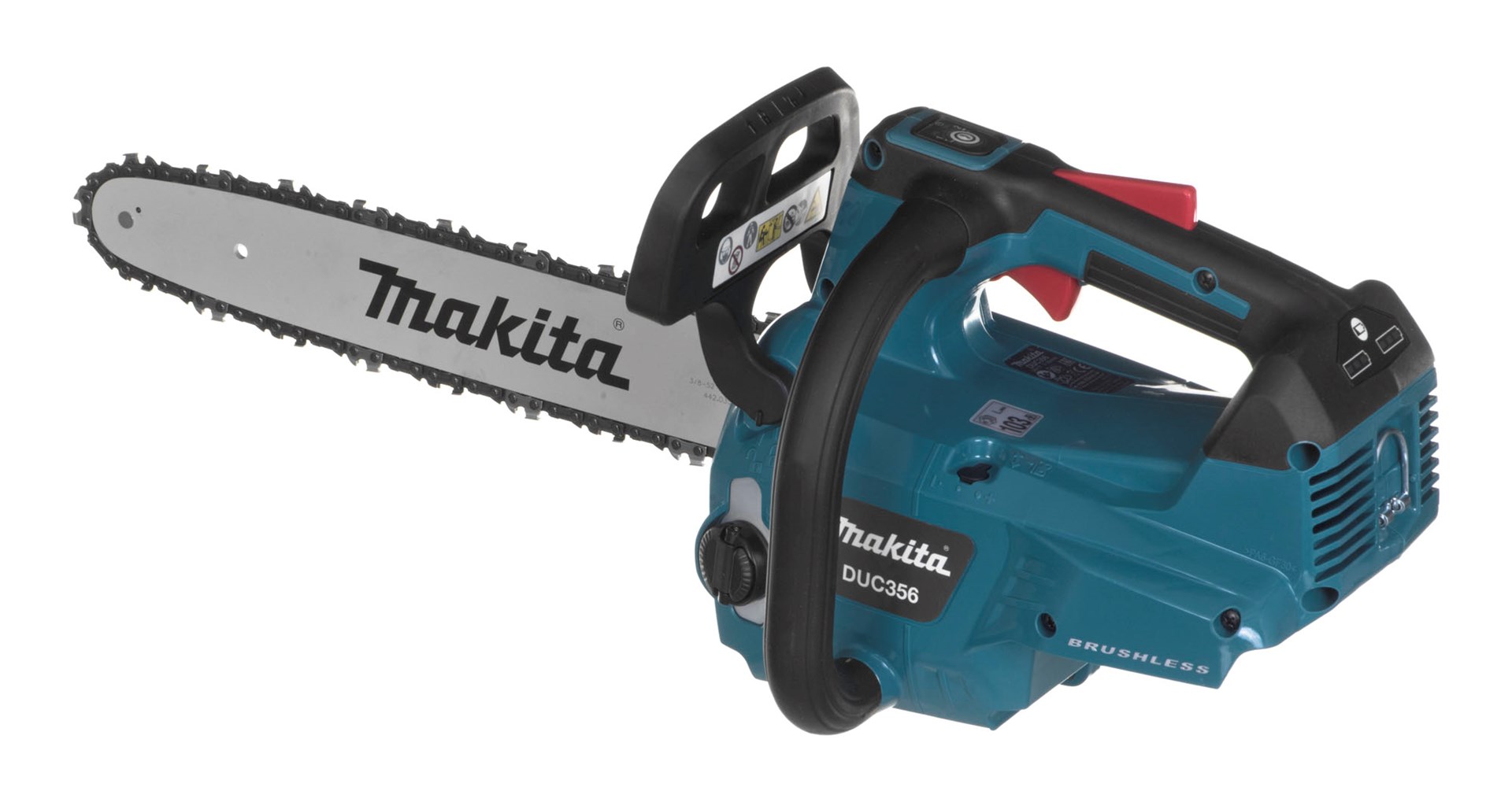 Sharrë me zinxhir Makita DUC356ZB, 2 x 18V, shufër 35 cm, blu e zezë