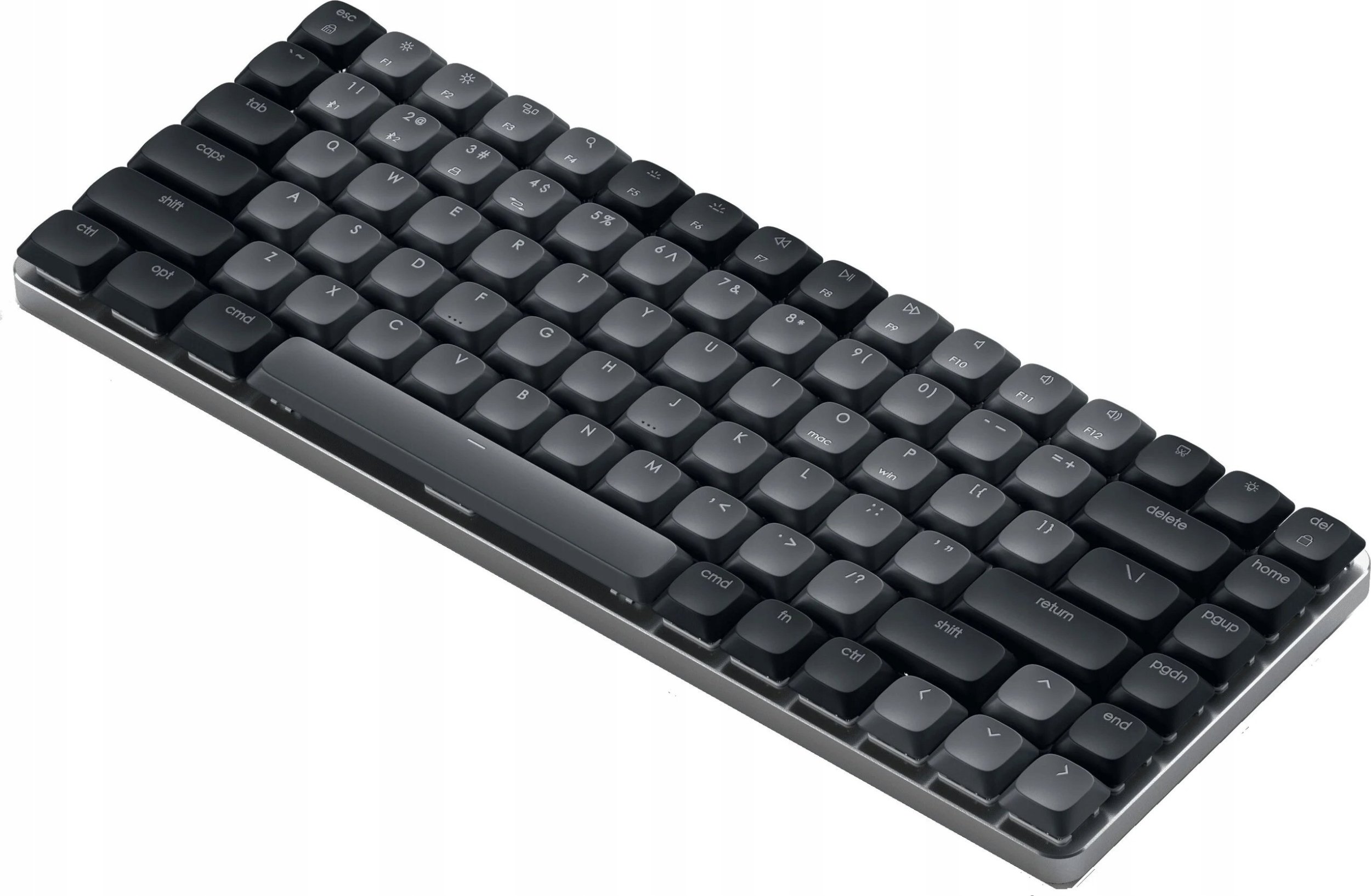 Tastierë mekanike Satechi SM1 Slim Compact, Bluetooth, ndriçim i bardhë, gri e errët