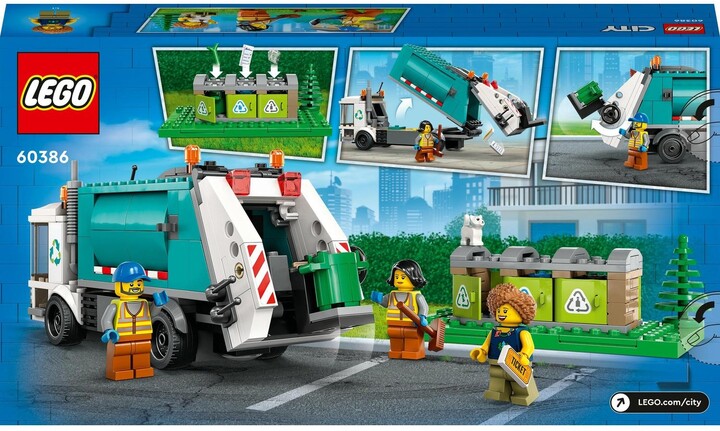 Set LEGO® City 60386 Garbage truck, 261 pjesë