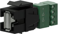 Adapter Keystone VCK625, USB 2.0 A, terminal bllok 4 pinësh, i bardhë