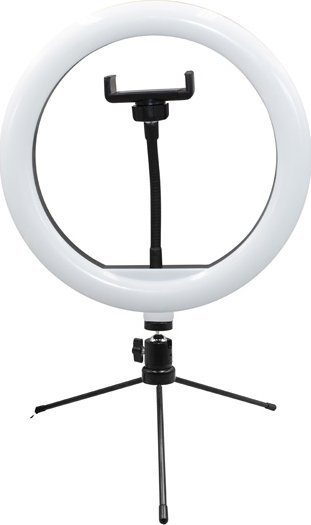 Dritë unazore Powerton WPRL1RGB, 10", LED RGB, me triped