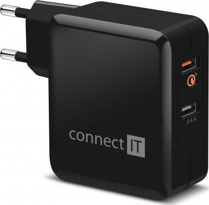 Karikues muri CONNECT IT InWallz, 2x USB, Quick Charge 3.0, i zi