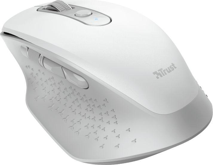 Maus Trust Ozaa, wireless, USB, i bardhë