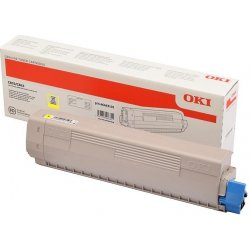 Toner për printer OKI C833/843, 10000 faqe, i verdhë