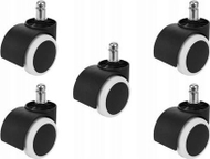 Rrota për karrige TopEshop, 5 copë, të zeza