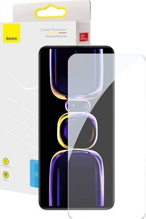 Xham mbrojtës Baseus për Redmi K60 K60 Pro, tempered glass, transparent