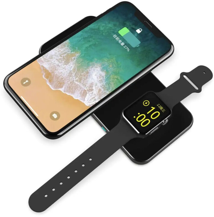 Karikues wireless SWISSTEN 2në1, i zi