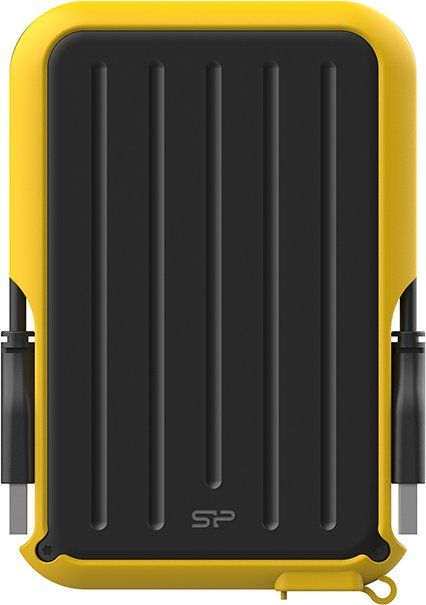 Надворешен тврд диск Silicon Power Armor A66, 2TB, USB 3.2, црно жолт