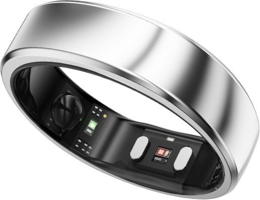 Unazë inteligjente RingConn Gen 2 Ultra Thin, monitorim shëndeti, madhësia 14, argjendi