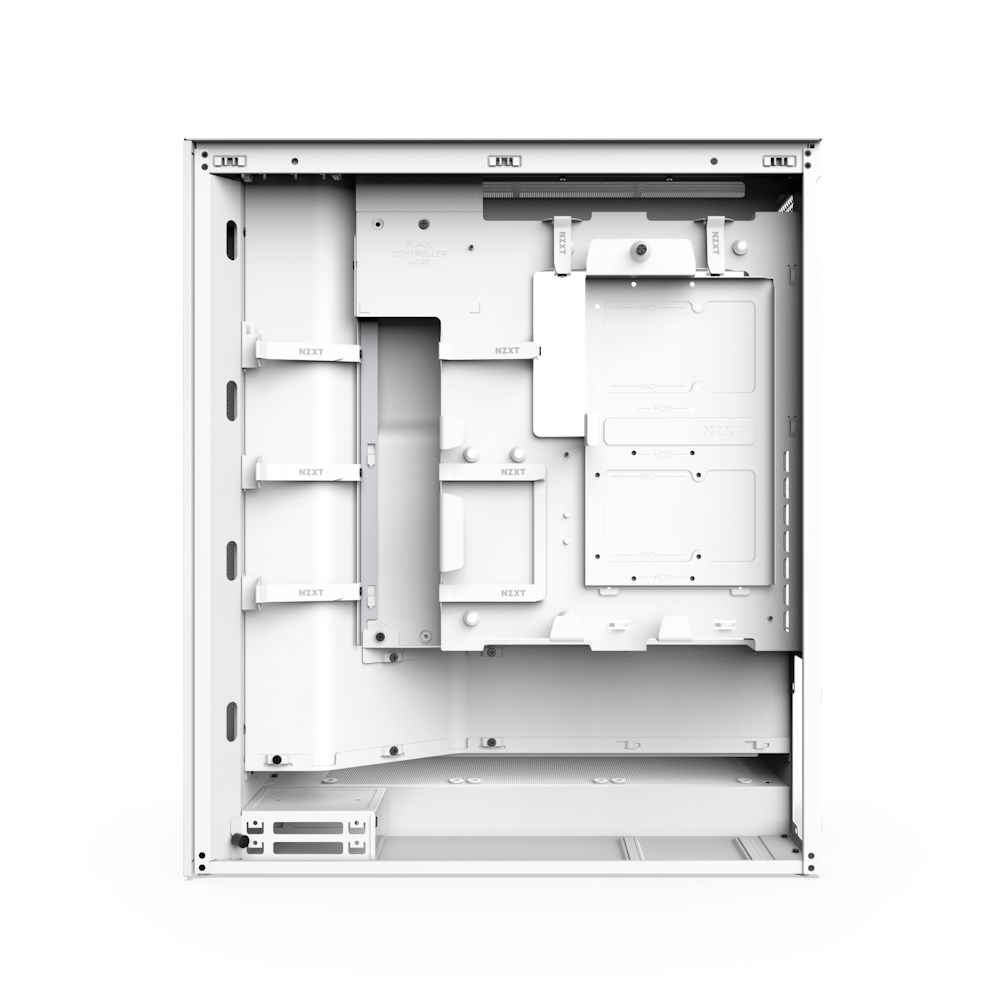Kuti PC NZXT H7 Flow RGB 2024, Mid Tower, me ftohje rrjetë, e bardhë