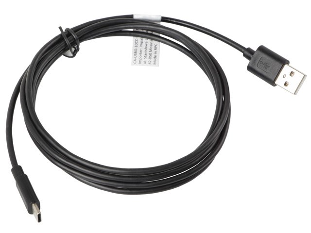 Kabllo Lanberg, USB A / USB C, 1.8 m, e zezë