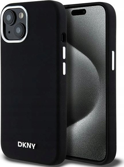 Mbulesë telefoni DKNY DKHMP14SSMCHLK, iPhone 14 15 13 6.1", MagSafe, e zezë