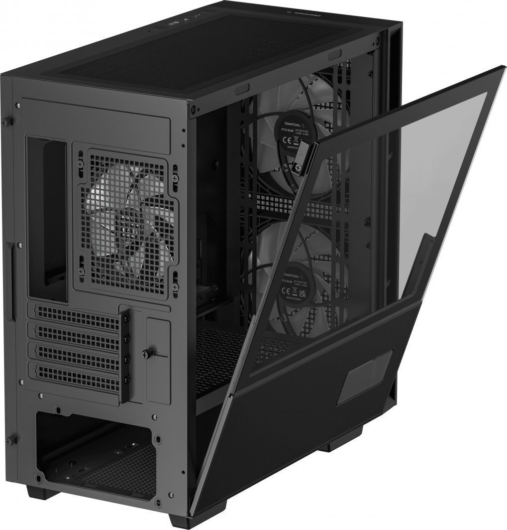 Kasë Deepcool CH360 Digital ARGB, e zezë, Mini Tower