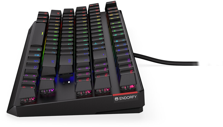 Tastierë Endorfy Thock TKL Blue, Kailh Blue, US, e zezë