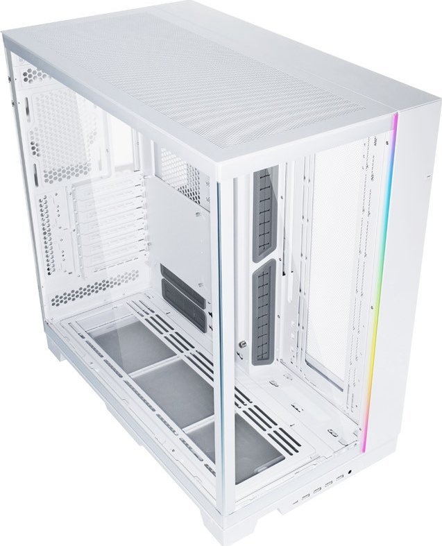 Kasa PC Lian Li O11 Dynamic EVO XL, Full Tower, xham i temperuar, e bardhë
