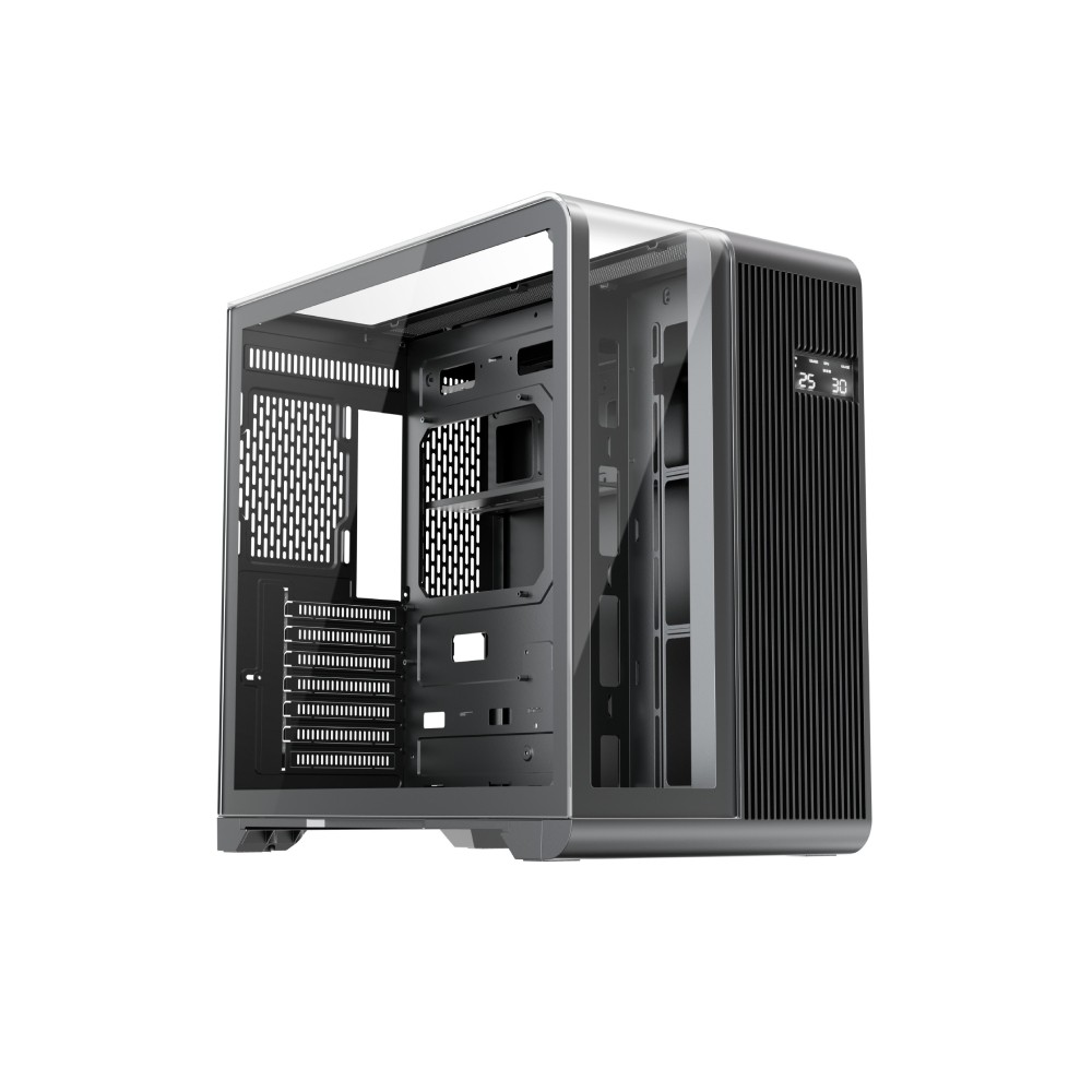 Kasa gaming 1st Player RT7, mid tower, xham i temperuar, gri e zezë