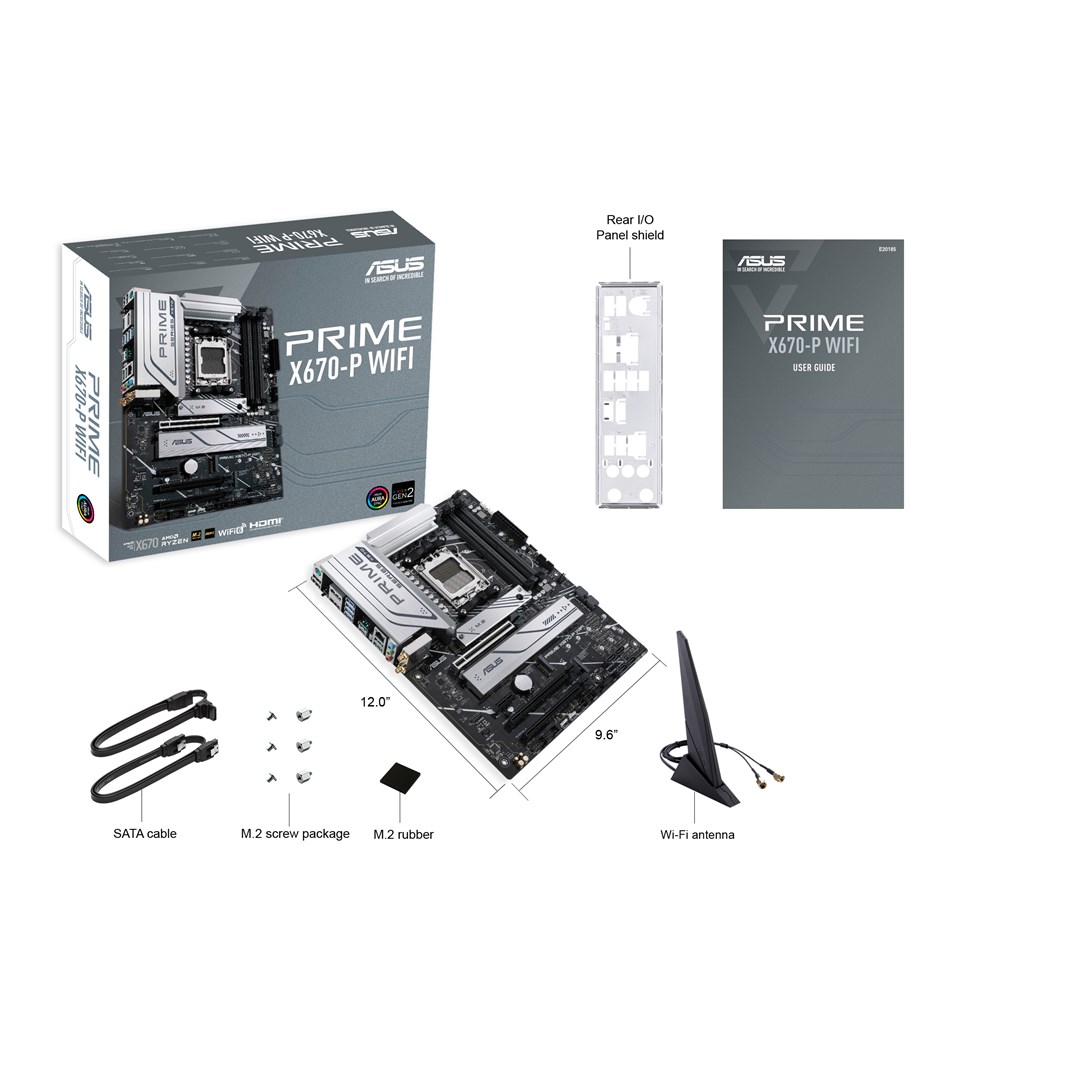 Pllakë amë ASUS PRIME X670-P WiFi AMD X670 Socket AM5 ATX