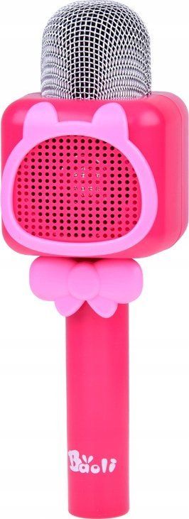Mikrofon karaoke për fëmijë Jokomisiada IN0168, wireless, Bluetooth, rozë
