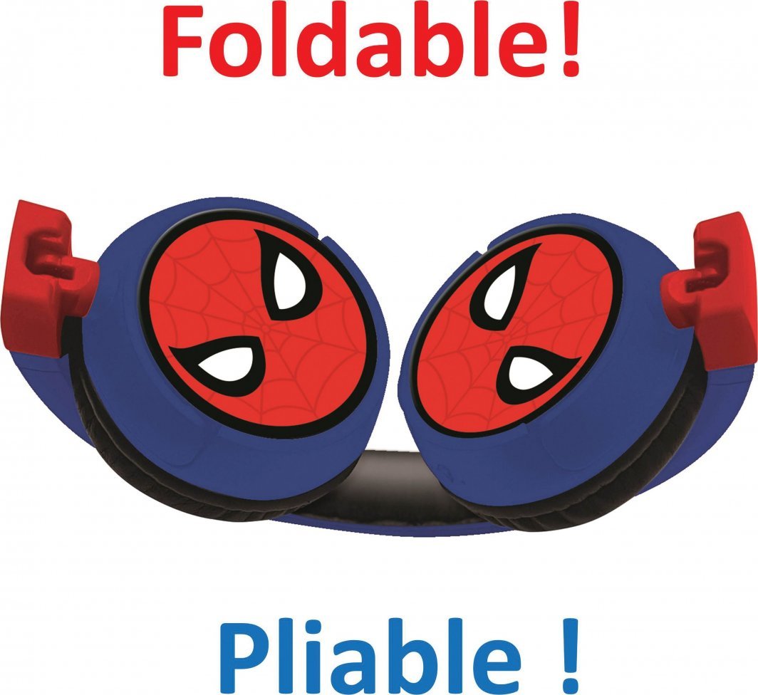Kufje wireless për fëmijë Lexibook Spider-Man, Bluetooth, të palosshme, blu kuqe 4