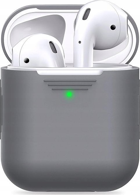 Mbështjellës mbrojtës KeyBudz Elevate për AirPods, me karabinë, kompatibil me karikim pa tel, i zi