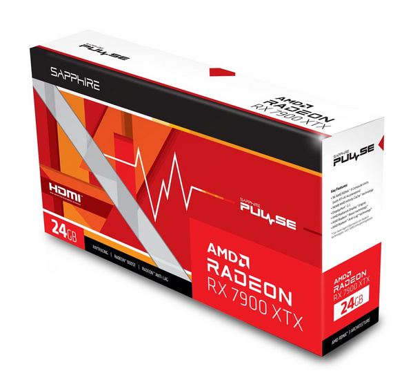 Kartë grafike Sapphire PULSE AMD Radeon RX 7900 XTX, 24 GB GDDR6