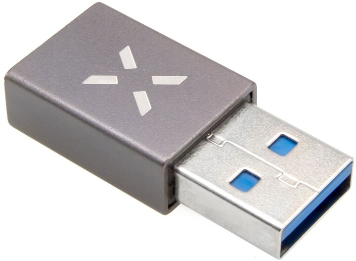 Përshtatës FIXED, USB-C - USB-A 3.0, OTG, i hirtë