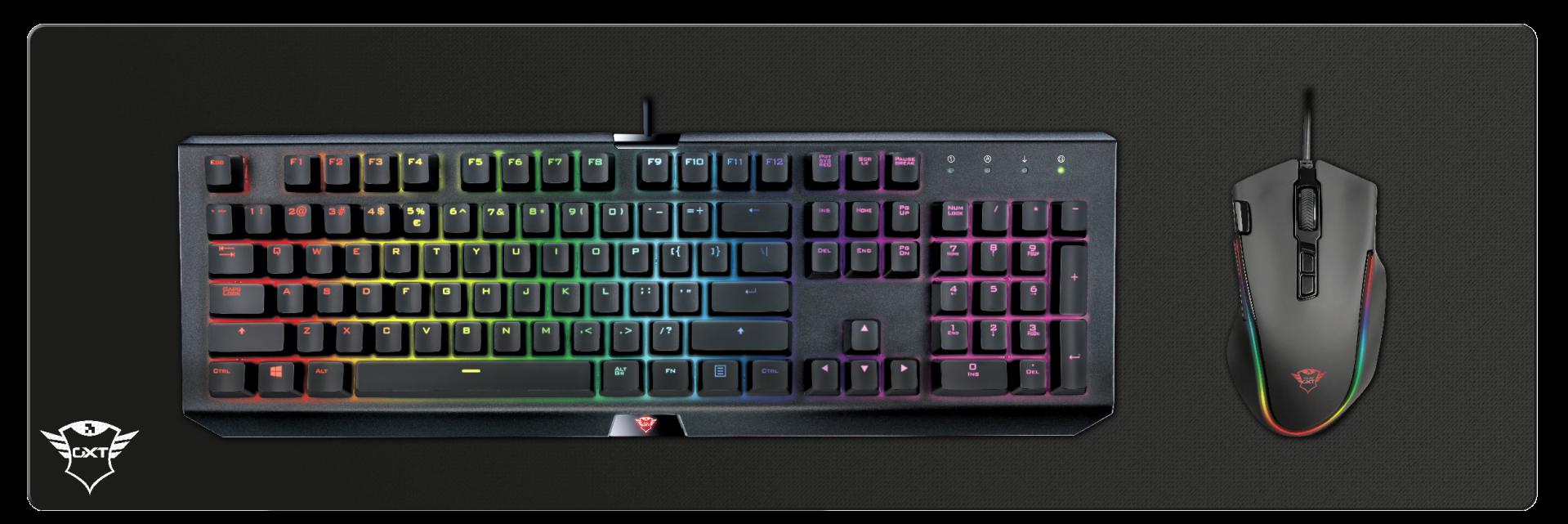 Mousepad Trust GXT 758 XXL, për lojëra, i zi