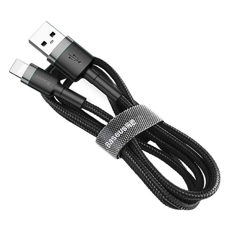 Kabllo USB Baseus Cafule USB A në Lightning, 1 m, 2.4A, i zi