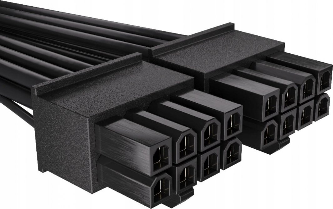 Kabllo Endorfy 12-pin - PCIe 6-pin x2, 0.6m, e zezë