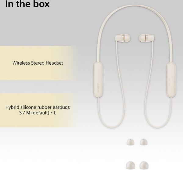 Dëgjuese Sony WI-C100, të hirta