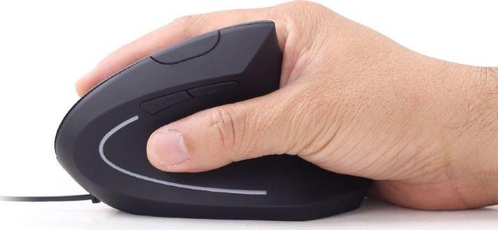 Maus Gembird MUS-ERGO-01, me kabllo, USB, i zi