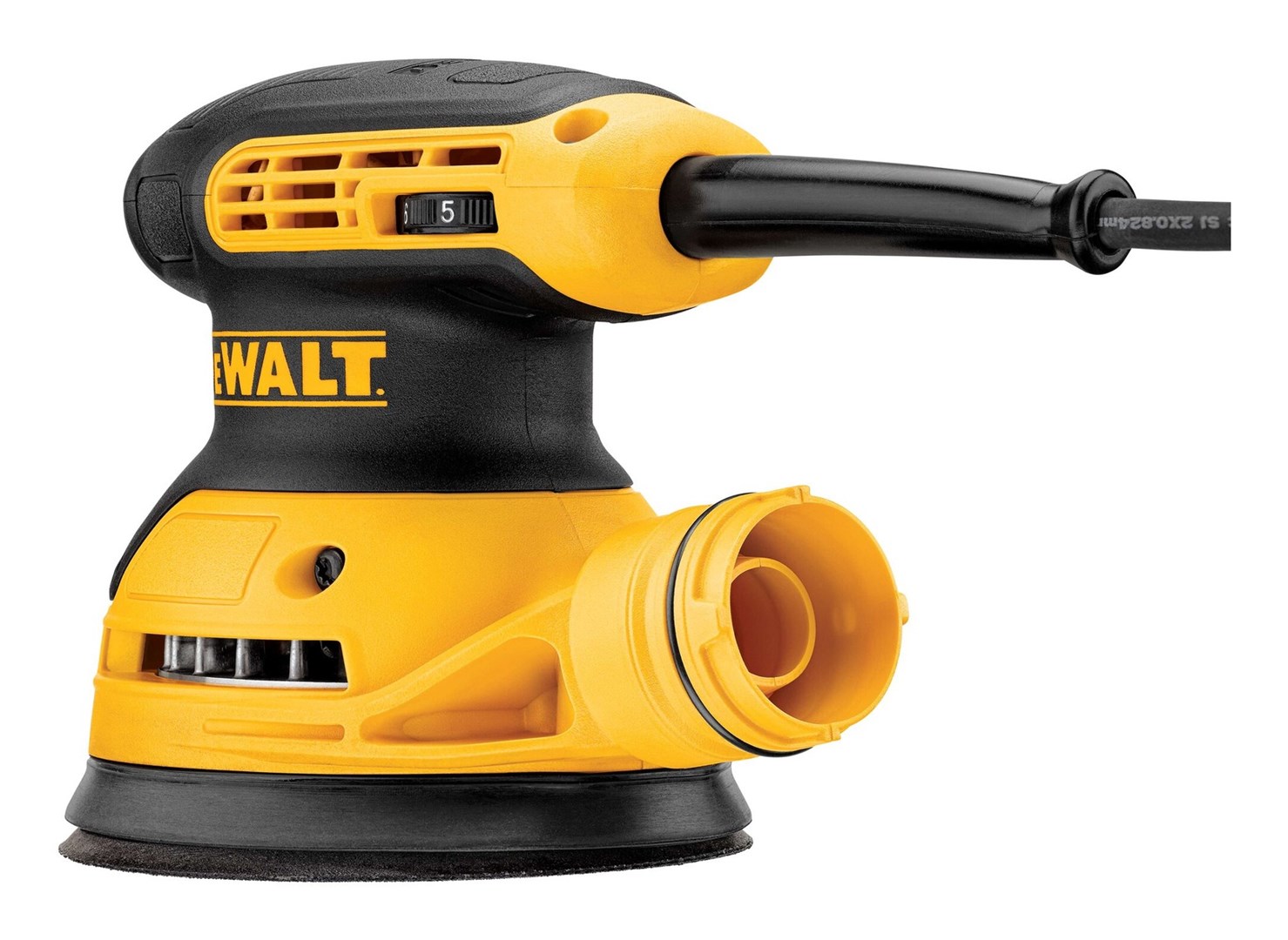 Lëmues orbital Dewalt DWE6423, 280W, 125mm, i verdhë