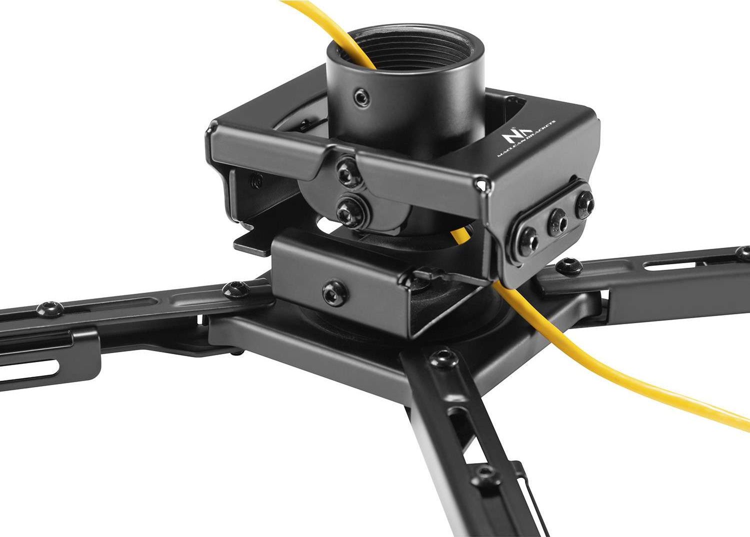 Mbajtëse tavanore për projektor Maclean MC-913, 80-980mm, 35kg, e zezë