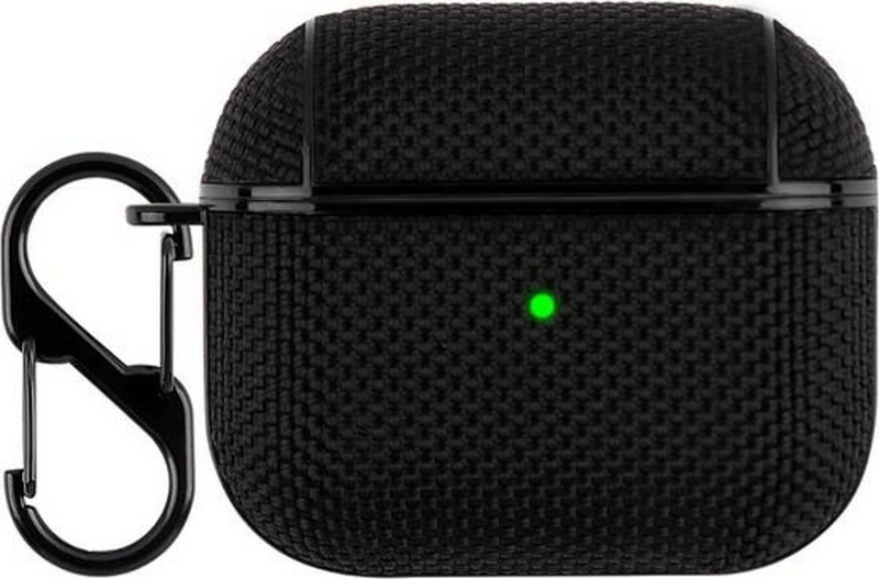 Mbulesë Beline AirPods Shell Cover, për AirPods 3, me karabiner, e zezë