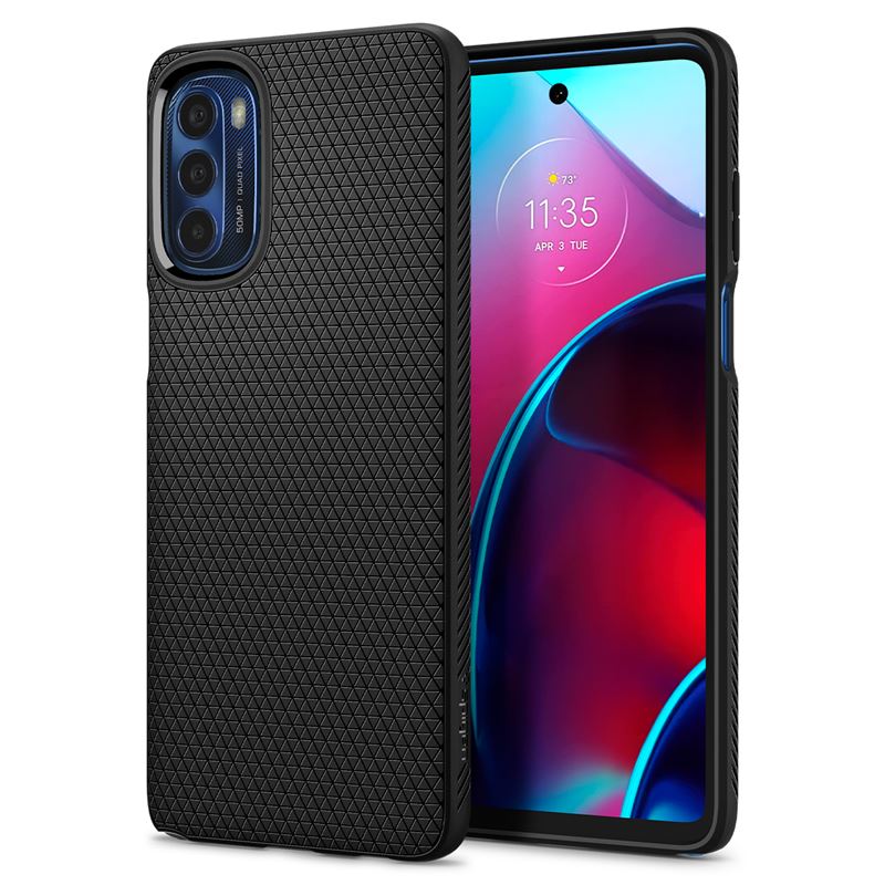 Mbështjellës për Motorola Moto G Stylus 2022 Spigen Liquid Air, i zi