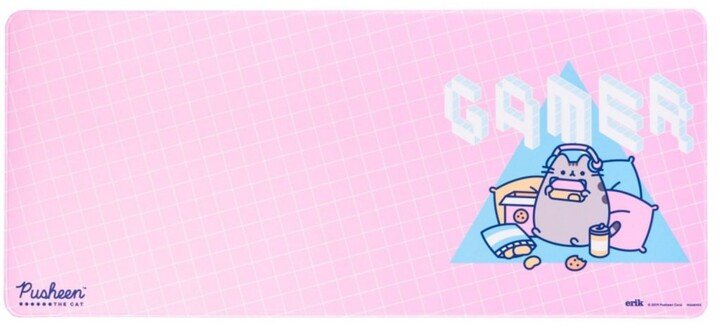 Mauspad Pusheen - Gamer, XL, rozë