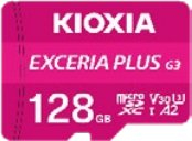 Kartë memorie Kioxia Exceria Plus G3, microSD, 128GB, rozë