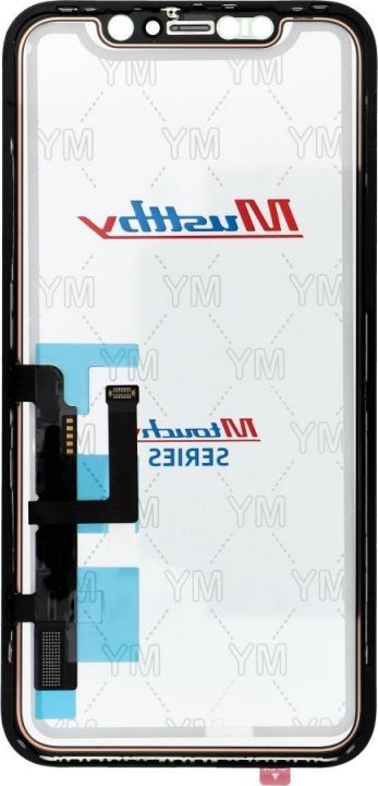Xham dhe touchscreen Musttby për iPhone 11, me OCA, pa IC, transparent