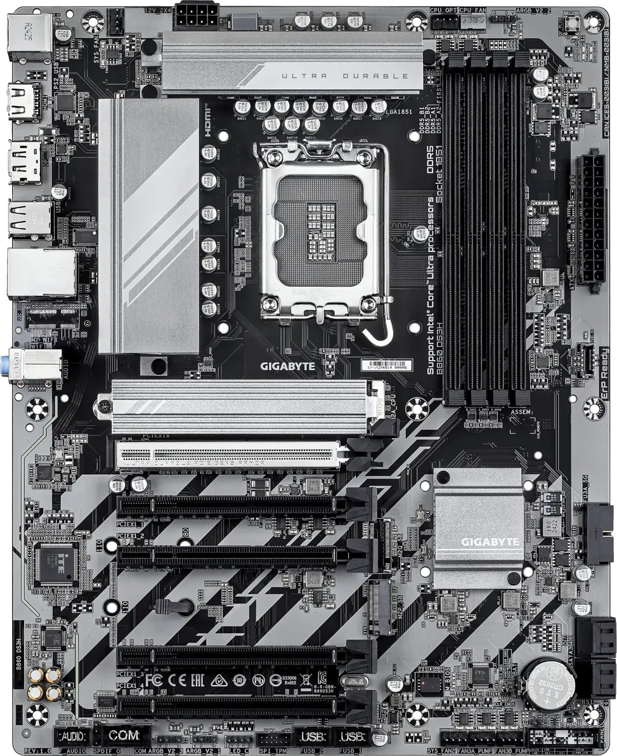 Pllakë amë Gigabyte B860 DS3H, ATX, DDR5, 2.5GbE LAN 2