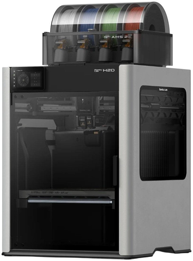 Printer 3D Bambu Lab H2D AMS Combo, 350×320×325mm, 350°C, i zi