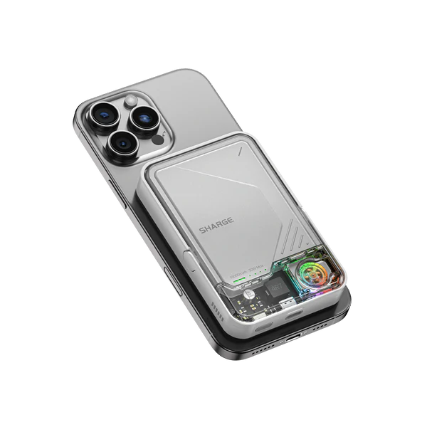 Powerbank SHARGE ICEMAG 2, 10000mAh, transparent