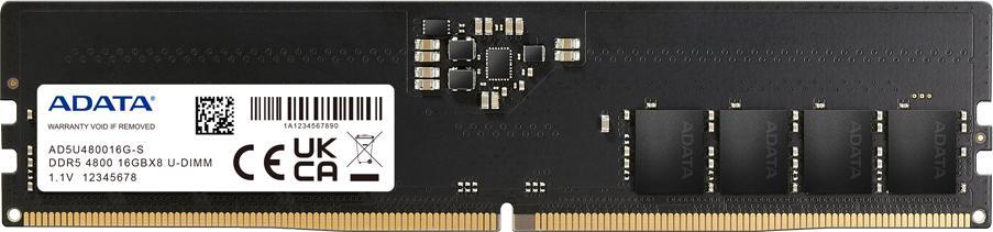 Memorie ADATA DDR5, 16 GB, 4800 MHz, CL40, AD5U480016G-R
